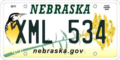 NE license plate XML534