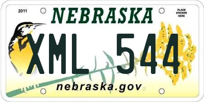 NE license plate XML544