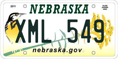 NE license plate XML549