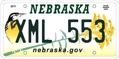 NE license plate XML553