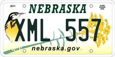 NE license plate XML557