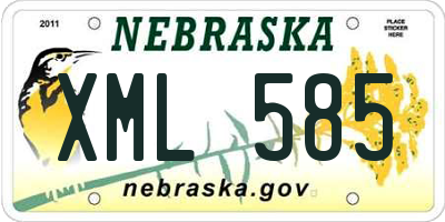 NE license plate XML585