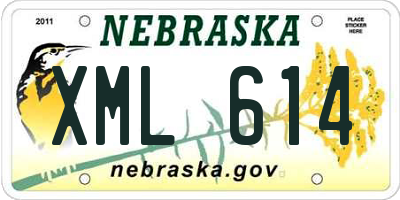 NE license plate XML614