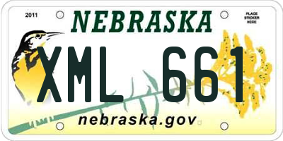 NE license plate XML661