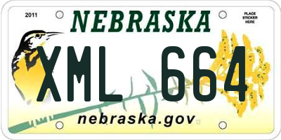NE license plate XML664