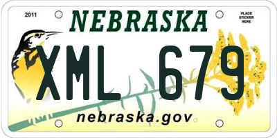 NE license plate XML679