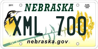 NE license plate XML700