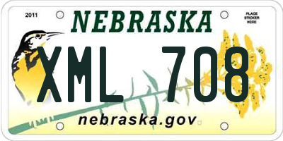 NE license plate XML708