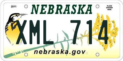 NE license plate XML714