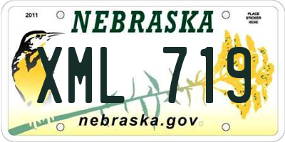 NE license plate XML719