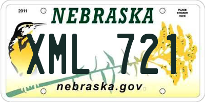 NE license plate XML721