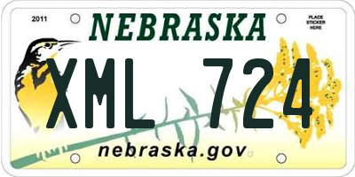 NE license plate XML724
