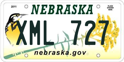 NE license plate XML727