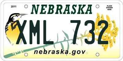 NE license plate XML732
