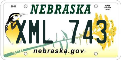NE license plate XML743