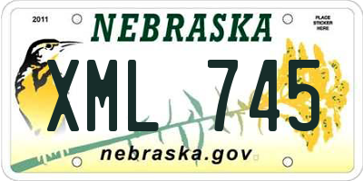 NE license plate XML745