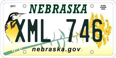 NE license plate XML746