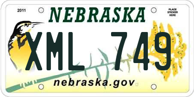 NE license plate XML749