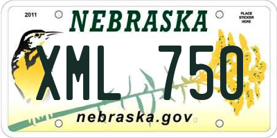 NE license plate XML750
