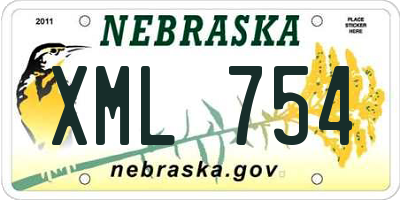 NE license plate XML754