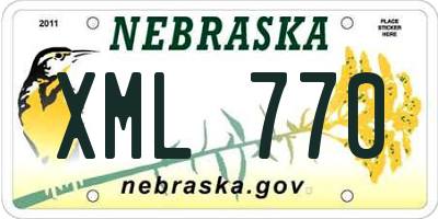 NE license plate XML770