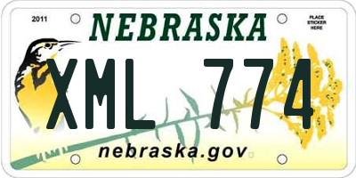 NE license plate XML774
