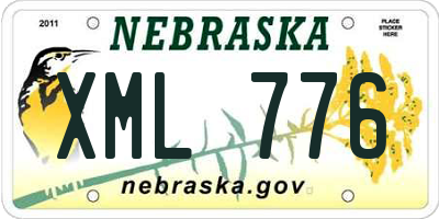 NE license plate XML776