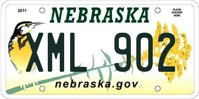 NE license plate XML902