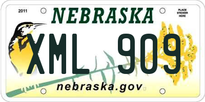 NE license plate XML909