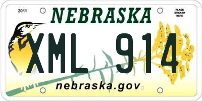 NE license plate XML914