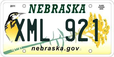 NE license plate XML921