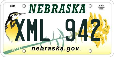 NE license plate XML942