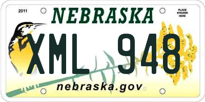 NE license plate XML948