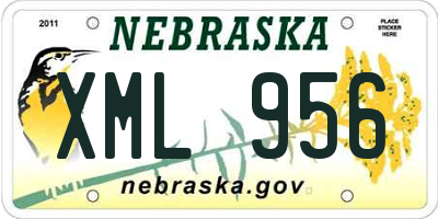 NE license plate XML956