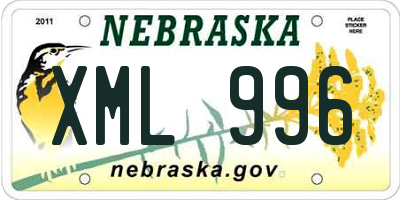 NE license plate XML996