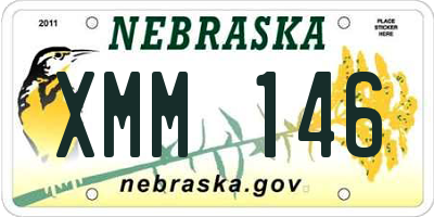NE license plate XMM146