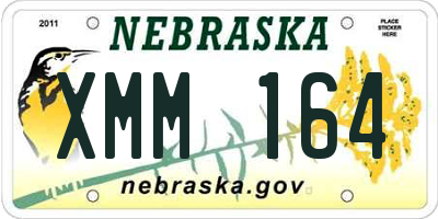 NE license plate XMM164