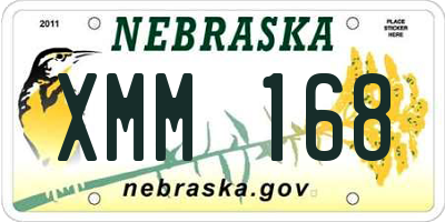 NE license plate XMM168
