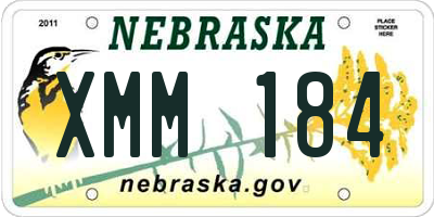 NE license plate XMM184