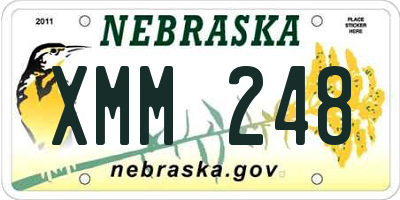 NE license plate XMM248