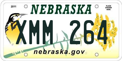 NE license plate XMM264