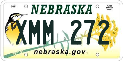 NE license plate XMM272
