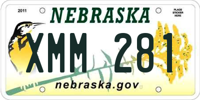 NE license plate XMM281