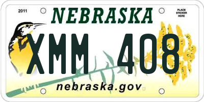 NE license plate XMM408