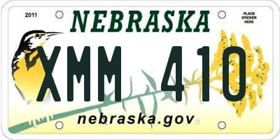NE license plate XMM410
