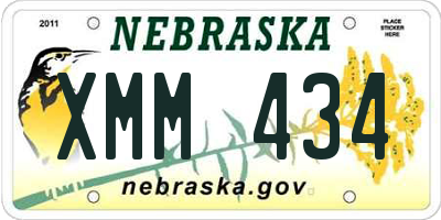 NE license plate XMM434