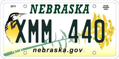NE license plate XMM440