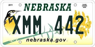NE license plate XMM442