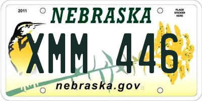 NE license plate XMM446