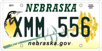 NE license plate XMM556